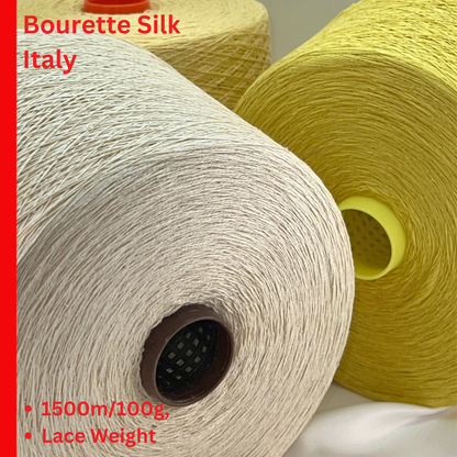 Zegna Baruffa MING 100% Italian bourette silk yarn in Nm 2/3000 extra-fine lace weight for luxury summer knitting at iDOKNiT.