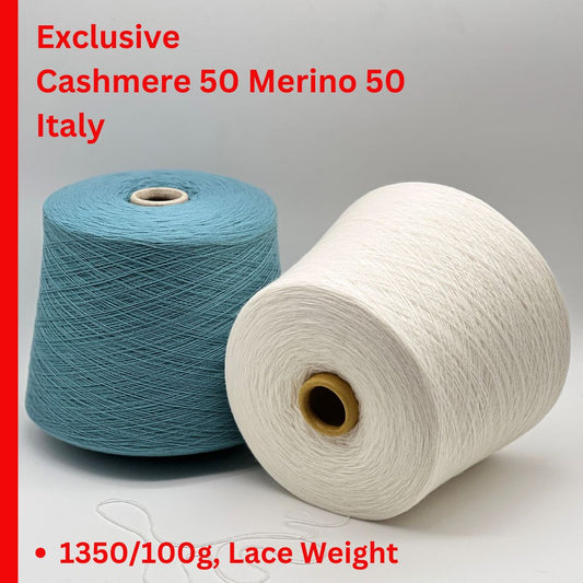 LEGEND 2/27 cashmere merino lace yarn cone Italy
Luxury Italian cashmere merino yarn 1350m per 100g
50 cashmere 50 merino wool yarn close up texture
Soft marl cashmere merino yarn for sweaters shawls and weaving
LEGEND 2/27 lace weight yarn for multi strand knitting