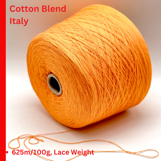 IAFIL ORGANIC STANDARD cotton and polyamide Italian fingering weight yarn for soft, breathable summer knitting at iDOKNiT.