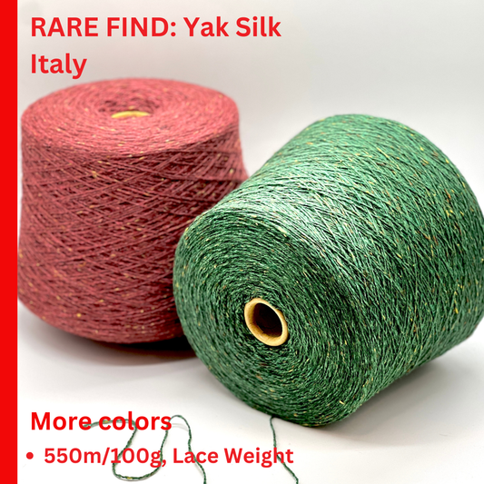 UNIVERSAL COMPLETE ALT TEXT
FILCOM TIBET TWEED 50% yak and 50% silk luxury Italian tweed yarn in a fine fingering weight for high-end knitting at iDOKNiT.