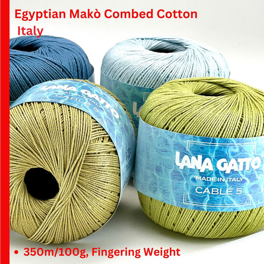 lana gatto cable 5 cotton yarn mercerized mako cotton italy fingering yarn
italian cotton yarn smooth shiny finish cable 5 350m knitting crochet yarn
mako cotton fingering yarn italy crisp stitch definition lana gatto cable 5
luxury cotton yarn for summer garments lace knitting italy cable 5