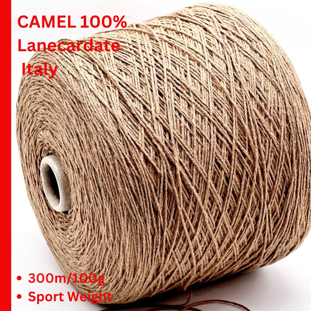 lanecardate samarkanda pure camel hair yarn italy
luxury camel hair sport yarn 300m 100g
natural camel color italian yarn close up
pure camel hair yarn for sweaters accessories
italian luxury camel yarn texture