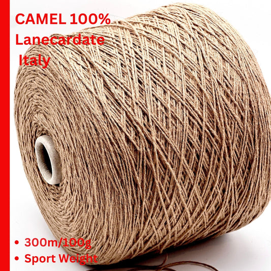 lanecardate samarkanda pure camel hair yarn italy
luxury camel hair sport yarn 300m 100g
natural camel color italian yarn close up
pure camel hair yarn for sweaters accessories
italian luxury camel yarn texture