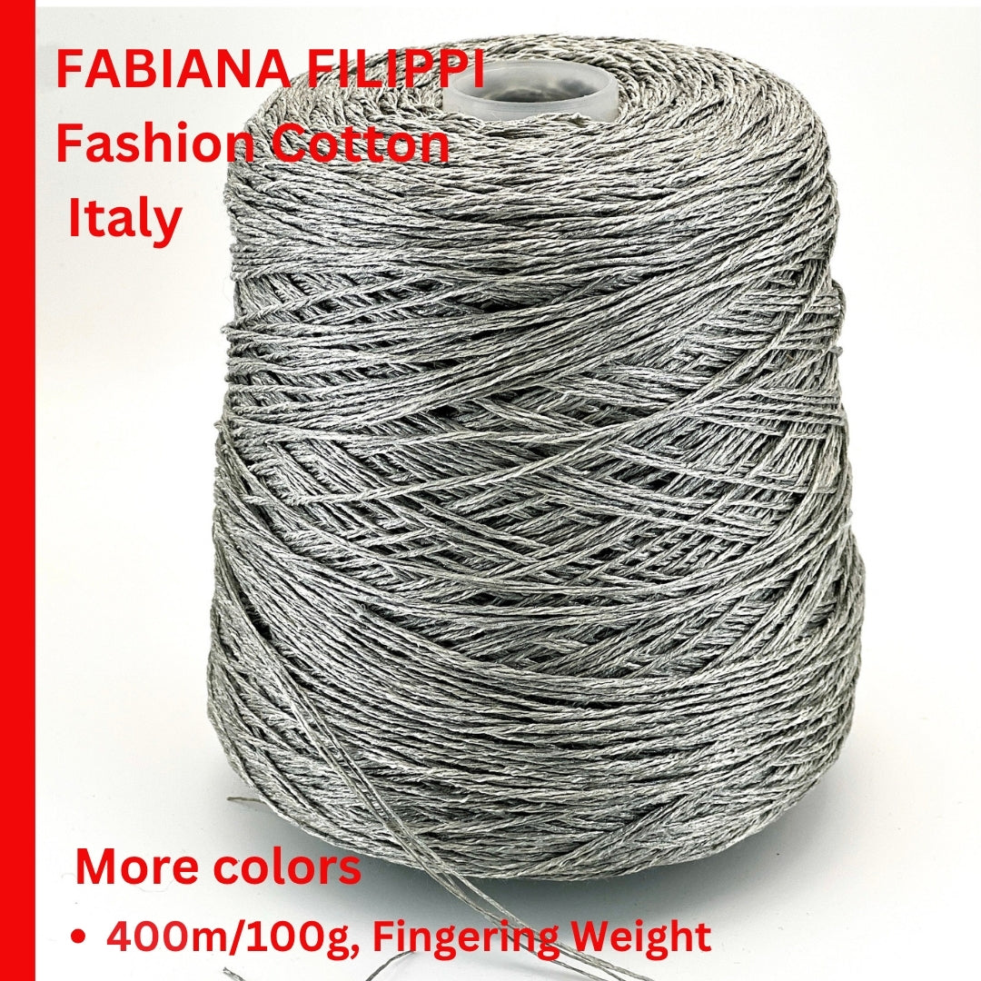 fabiana filippi structured cotton blend yarn italy
fashion house yarn for chanel style jackets
cotton polyester fingering yarn 400m 100g
structured yarn for bags hats tweed fabric
italian designer yarn balls or cones