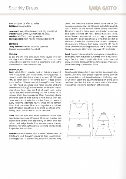 Lana Gatto Éclair sequin yarn ball, gradient thread, rainbow paillettes