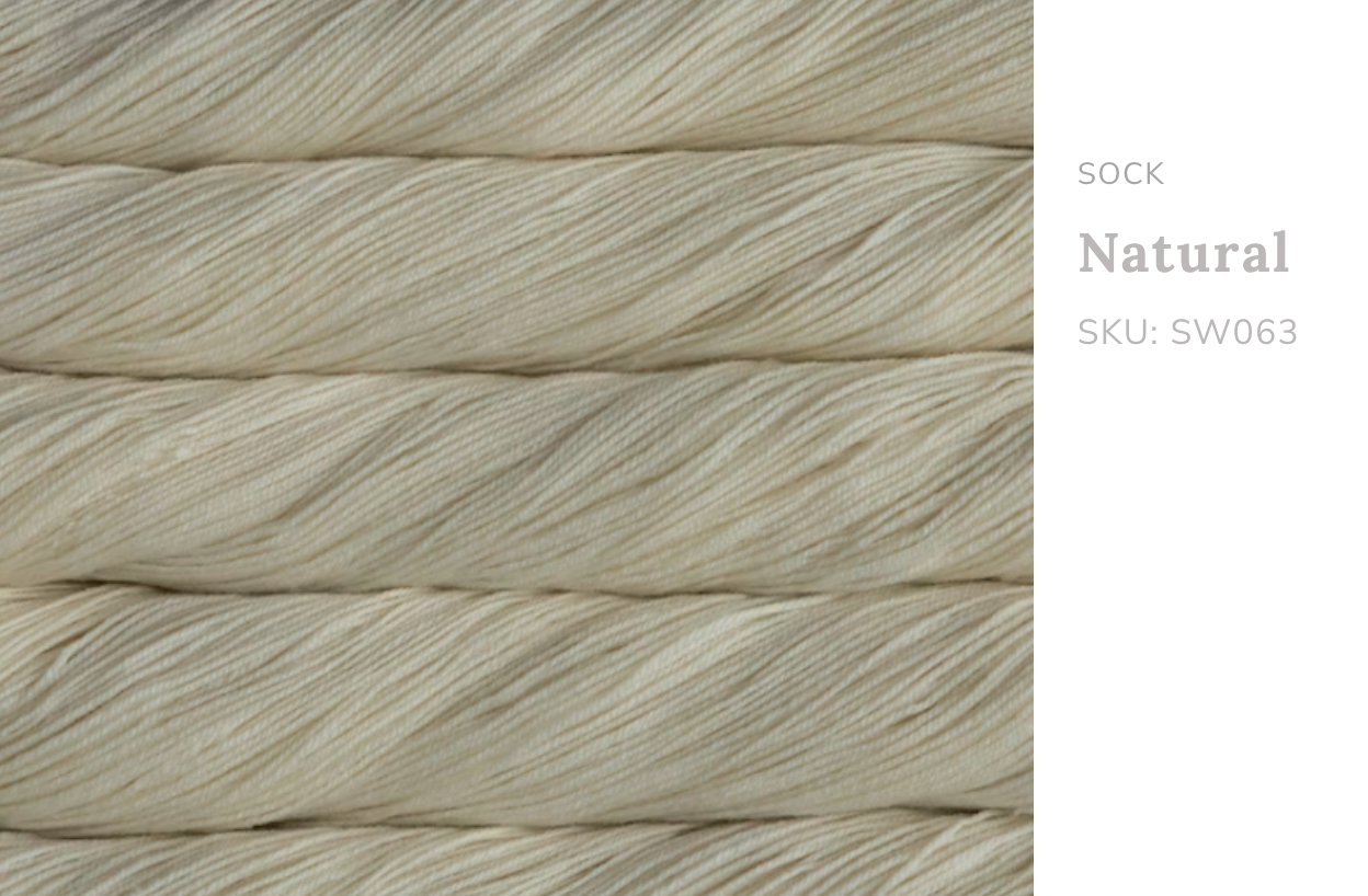 Premium iDOKNiT fingering weight yarn, ULTIMATE SOCK by Malabrigo Peru. Durable blend of 75% superwash merino wool and 25% nylon, 385m/100g. Hand-dyed authentic Peruvian yarn curated by iDOKNiT for resilient socks, garments, and shawls with superior 4-ply stitch definition.