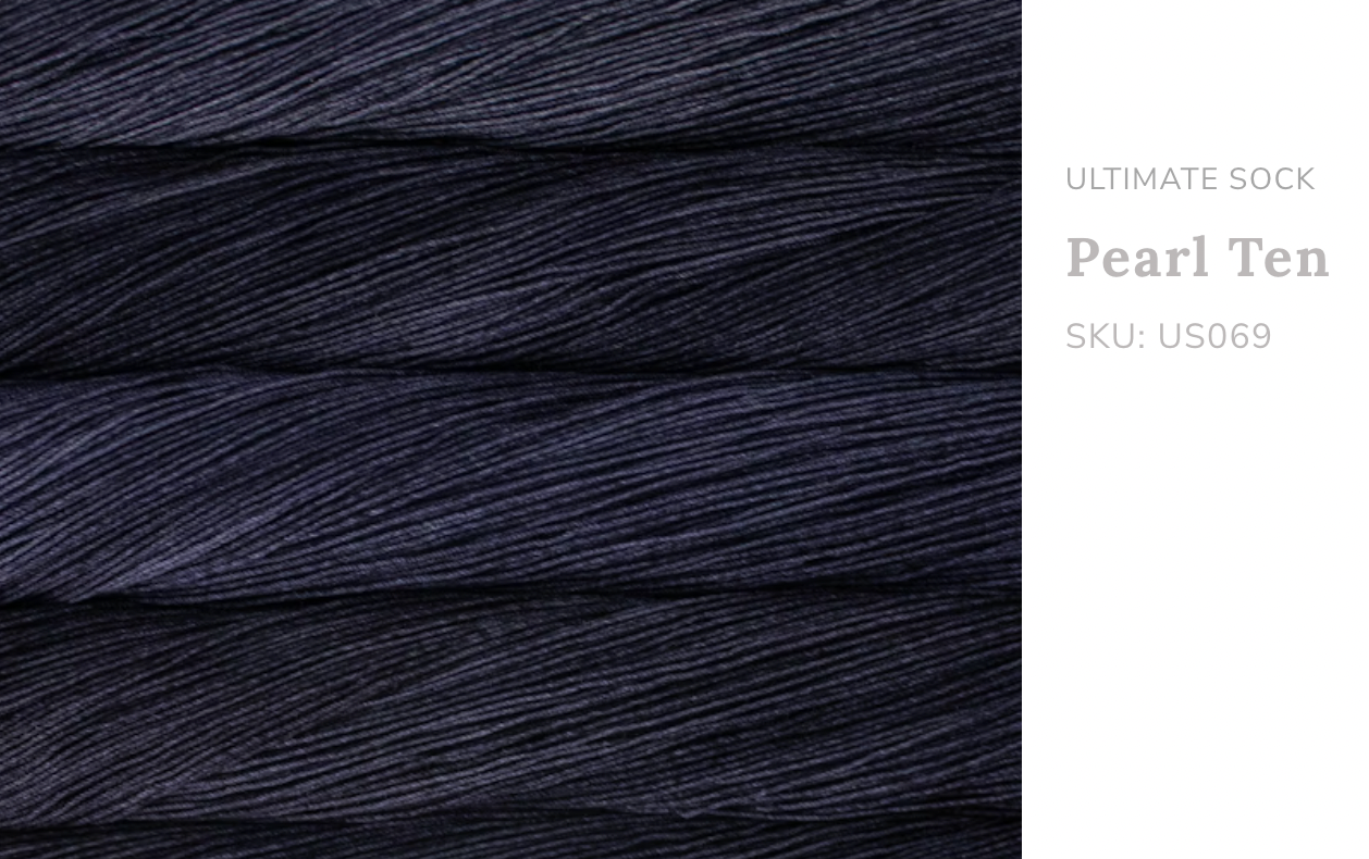 Premium iDOKNiT fingering weight yarn, ULTIMATE SOCK by Malabrigo Peru. Durable blend of 75% superwash merino wool and 25% nylon, 385m/100g. Hand-dyed authentic Peruvian yarn curated by iDOKNiT for resilient socks, garments, and shawls with superior 4-ply stitch definition.
