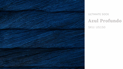 Premium iDOKNiT fingering weight yarn, ULTIMATE SOCK by Malabrigo Peru. Durable blend of 75% superwash merino wool and 25% nylon, 385m/100g. Hand-dyed authentic Peruvian yarn curated by iDOKNiT for resilient socks, garments, and shawls with superior 4-ply stitch definition.