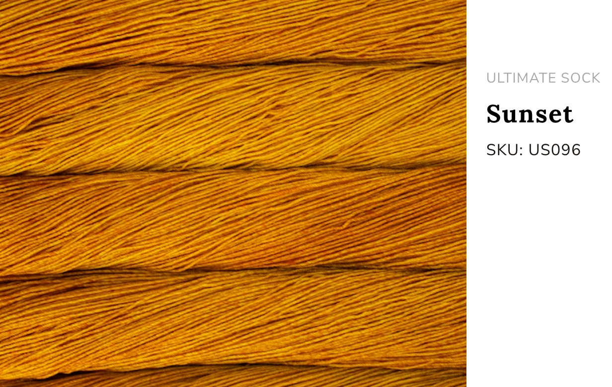 Premium iDOKNiT fingering weight yarn, ULTIMATE SOCK by Malabrigo Peru. Durable blend of 75% superwash merino wool and 25% nylon, 385m/100g. Hand-dyed authentic Peruvian yarn curated by iDOKNiT for resilient socks, garments, and shawls with superior 4-ply stitch definition.