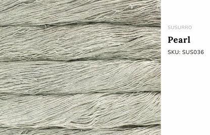 Premium iDOKNiT DK Sport weight yarn, SUSURRO by Malabrigo Peru. Luxury blend of 50% mulberry silk, 25% merino wool, and 25% linen, 297m/100g. Hand-dyed authentic Peruvian yarn curated by iDOKNiT for lightweight garments with elegant drape and sophisticated linen texture.