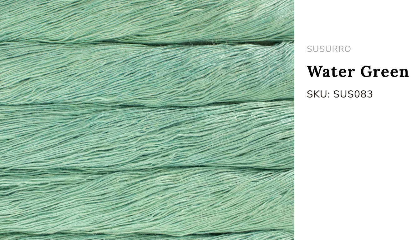 Premium iDOKNiT DK Sport weight yarn, SUSURRO by Malabrigo Peru. Luxury blend of 50% mulberry silk, 25% merino wool, and 25% linen, 297m/100g. Hand-dyed authentic Peruvian yarn curated by iDOKNiT for lightweight garments with elegant drape and sophisticated linen texture.