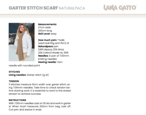 Lana Gatto Naturalpaca 46 percent Alpaca 32 percent Wool 22 percent Cotton Italian chunky chainette yarn from iDOKNiT