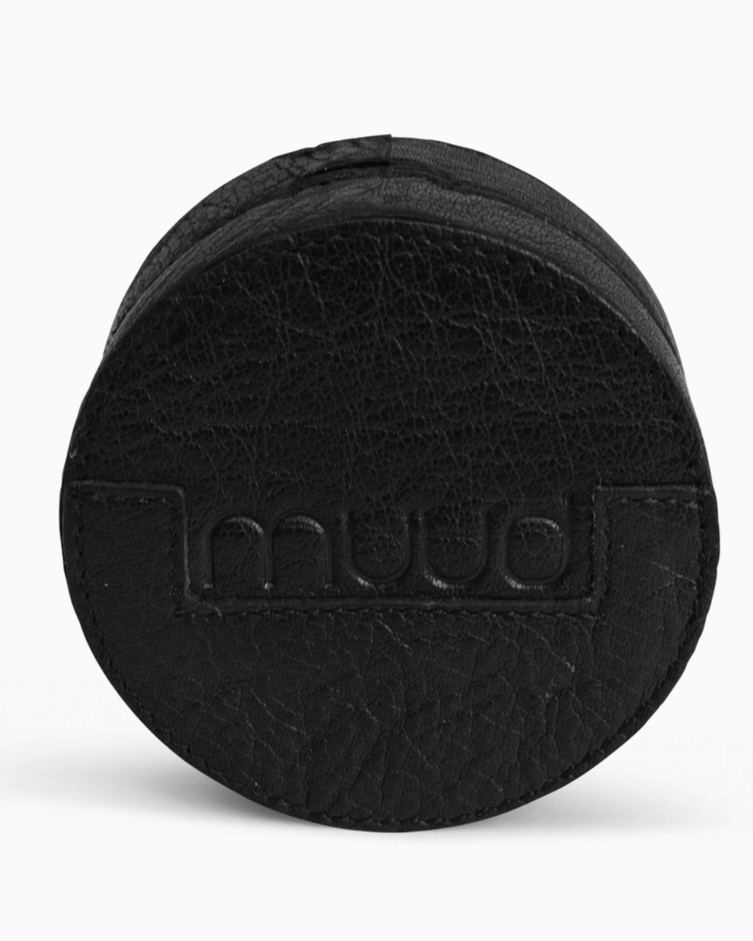 muud EMELI genuine leather round magnetic needle case with removable lid from iDOKNiT