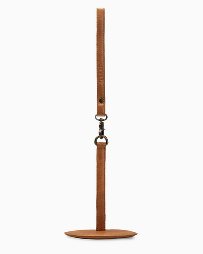 muud GYRIT genuine leather portable yarn holder with wrist strap from iDOKNiT