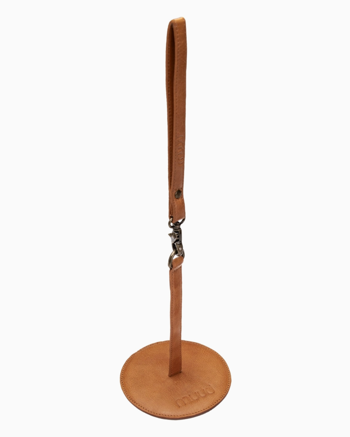 muud GYRIT genuine leather portable yarn holder with wrist strap from iDOKNiT