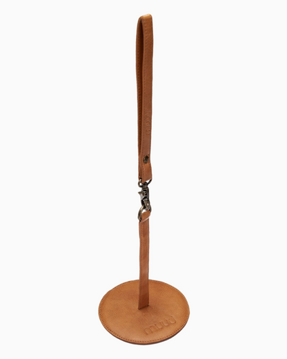 muud GYRIT genuine leather portable yarn holder with wrist strap from iDOKNiT