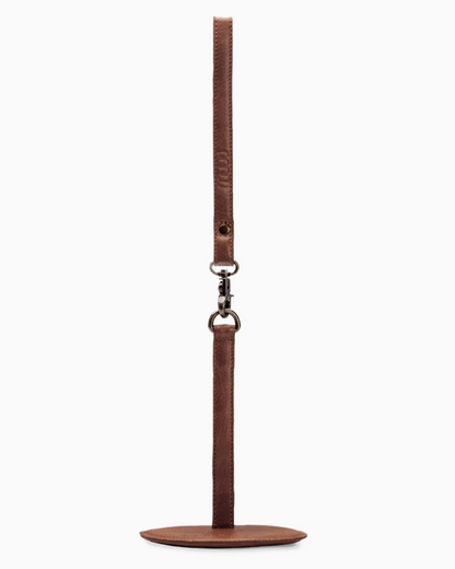muud GYRIT genuine leather portable yarn holder with wrist strap from iDOKNiT