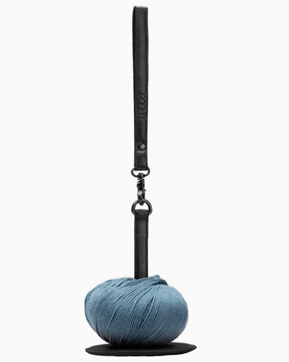 muud GYRIT genuine leather portable yarn holder with wrist strap from iDOKNiT