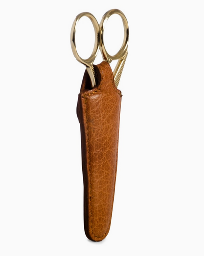 muud ESPOO genuine leather small embroidery scissors case sheath with snap button closure from iDOKNiT