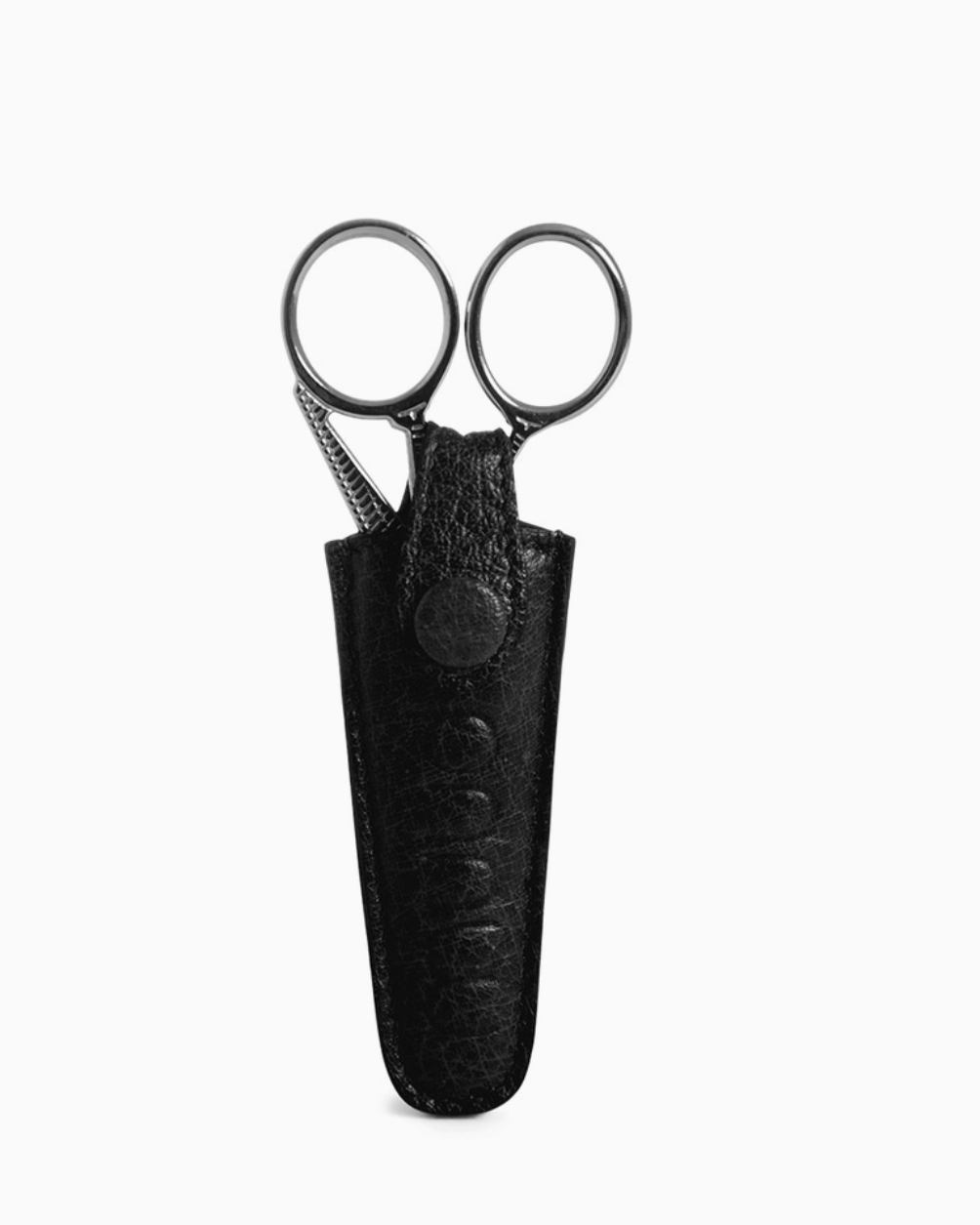 muud ESPOO genuine leather small embroidery scissors case sheath with snap button closure from iDOKNiT