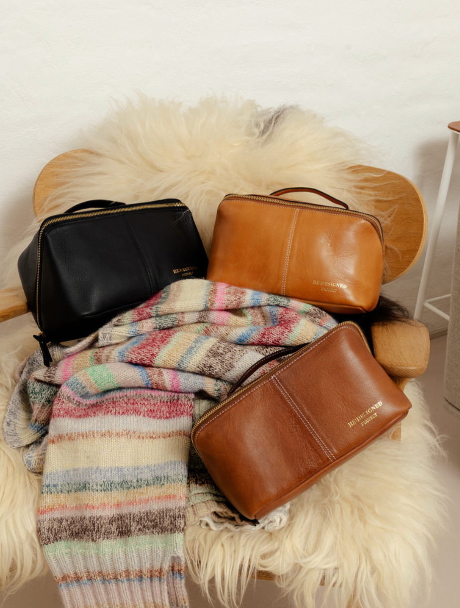 RE PROJECT 10 handcrafted Urban Leather beauty box style knitting needle and notion organizer case from iDOKNiT