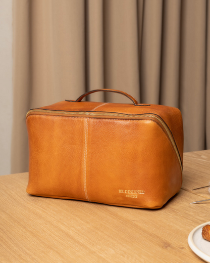 RE PROJECT 10 handcrafted Urban Leather beauty box style knitting needle and notion organizer case from iDOKNiT