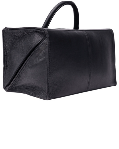 RE PROJECT 114 Small handcrafted Urban Leather knitting and crochet organizer bag with handle and magnetic closure from iDOKNiT