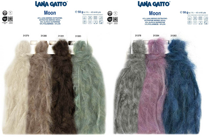 Lana Gatto Moon 45 percent Extrafine Merino 45 percent Superfine Alpaca Italian cable roving yarn from iDOKNiT