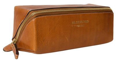 RE PROJECT 41 handcrafted Urban Leather knitting needle organizer case in natural finish from iDOKNiT