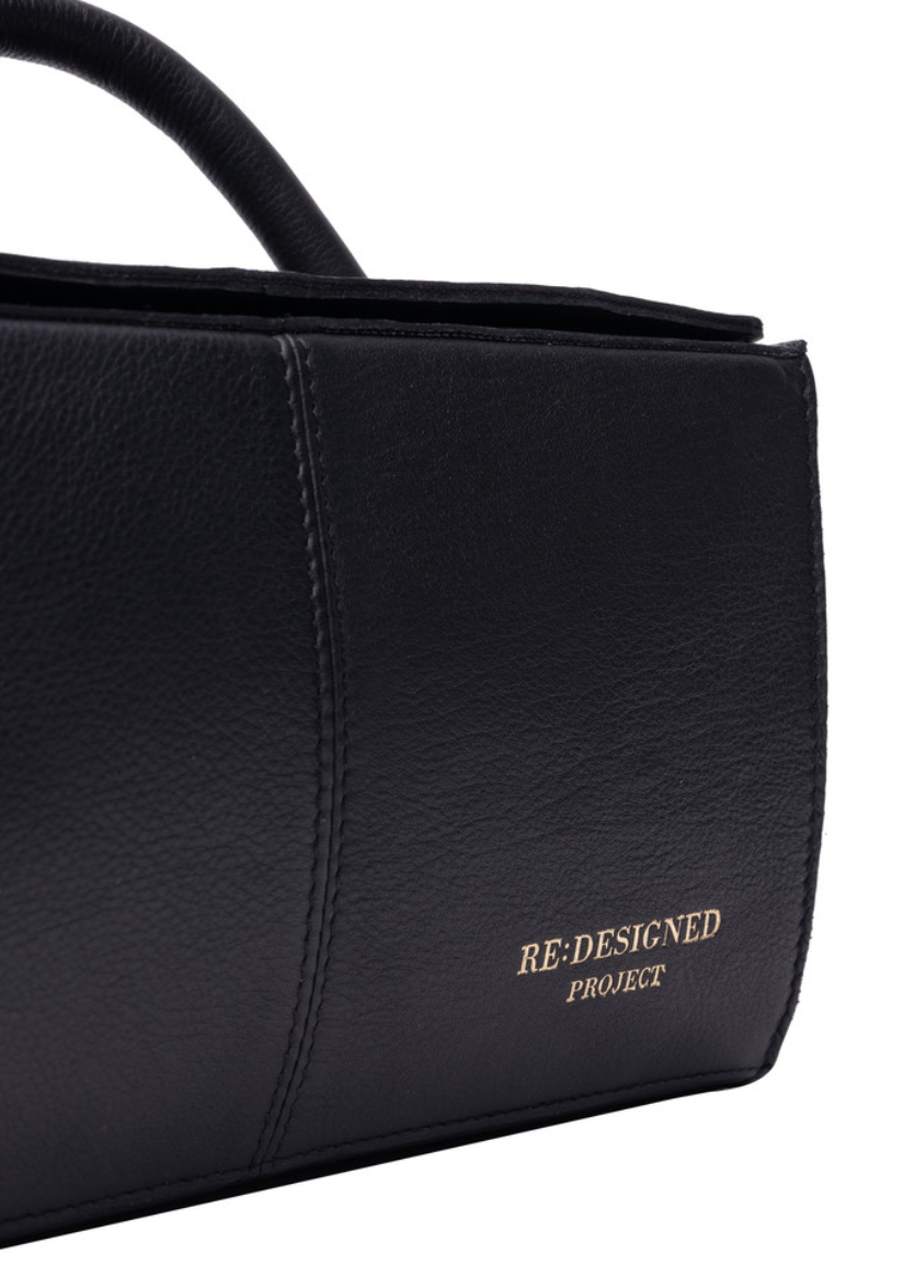 RE PROJECT 134 handcrafted Urban Leather knitting and crochet organizer bag with handle and magnetic closure from iDOKNiT