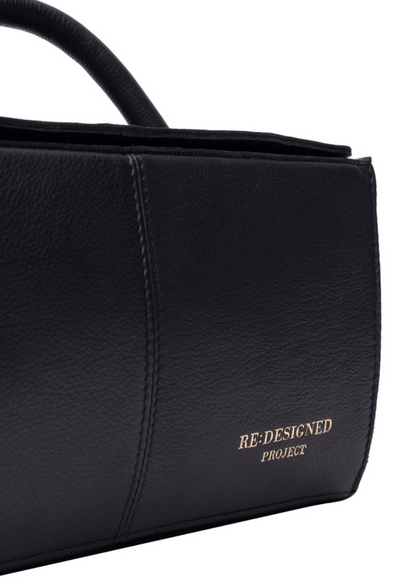 RE PROJECT 134 handcrafted Urban Leather knitting and crochet organizer bag with handle and magnetic closure from iDOKNiT