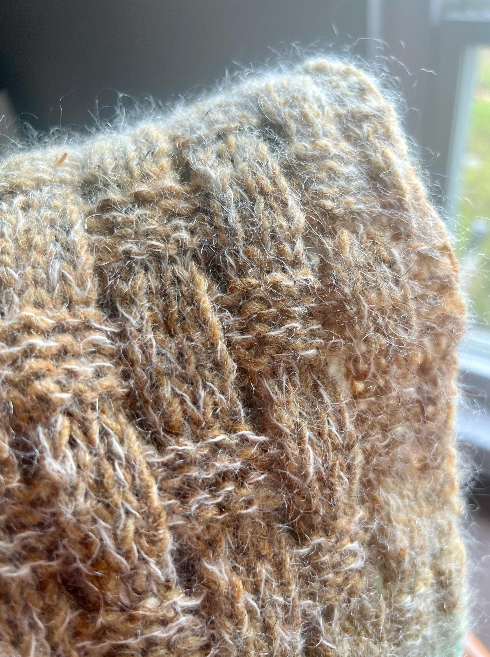 Gradient Hand-Knitted Palantine Shawl Scarf, Dundaga Wool Alpaca Oversized Wrap, Van Gogh Monet Goya Artist Collection