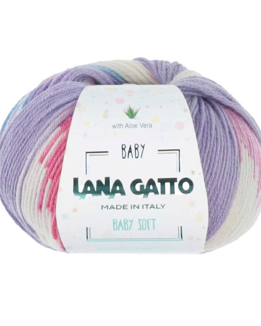 lana gatto baby soft print merino yarn italy aloe vera
soft baby yarn extrafine merino solids and prints 170m 50g
luxury italian baby yarn lana gatto soft merino knitting yarn
gentle merino yarn for baby garments and soft knitwear
lana gatto baby soft yarn texture close up