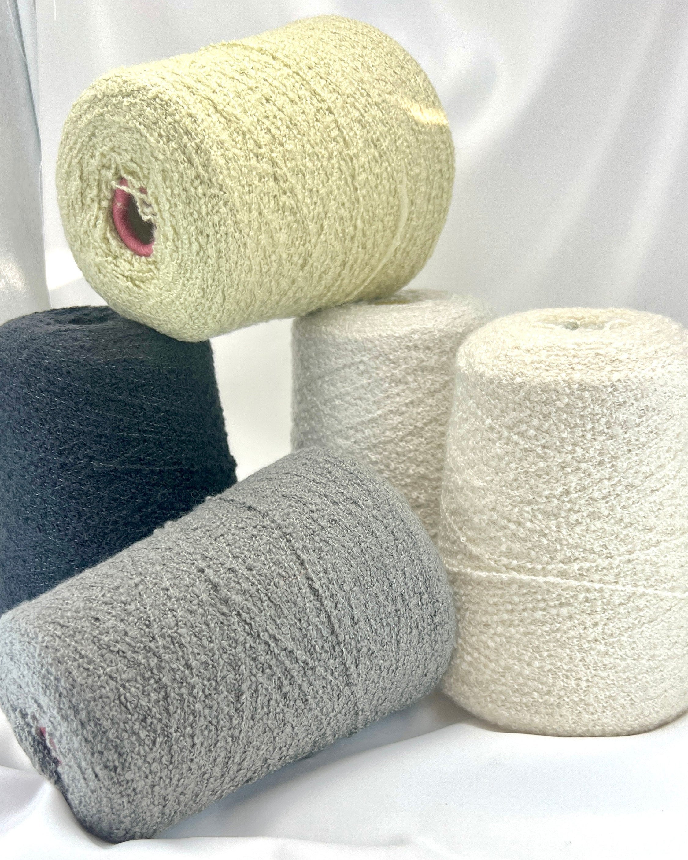 【未使用】Ermenegildo Zegna サマーチノ コットン/リネン混紡 Zegna Baruffa Italy 80% Cashmere 20% Silk Sport Bouclé | iDOKNiT