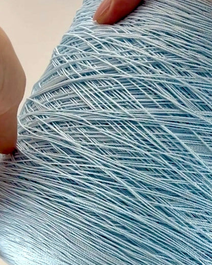 Sesia Cable 8MG mercerized cotton lace weight yarn in hand wound balls from iDOKNiT