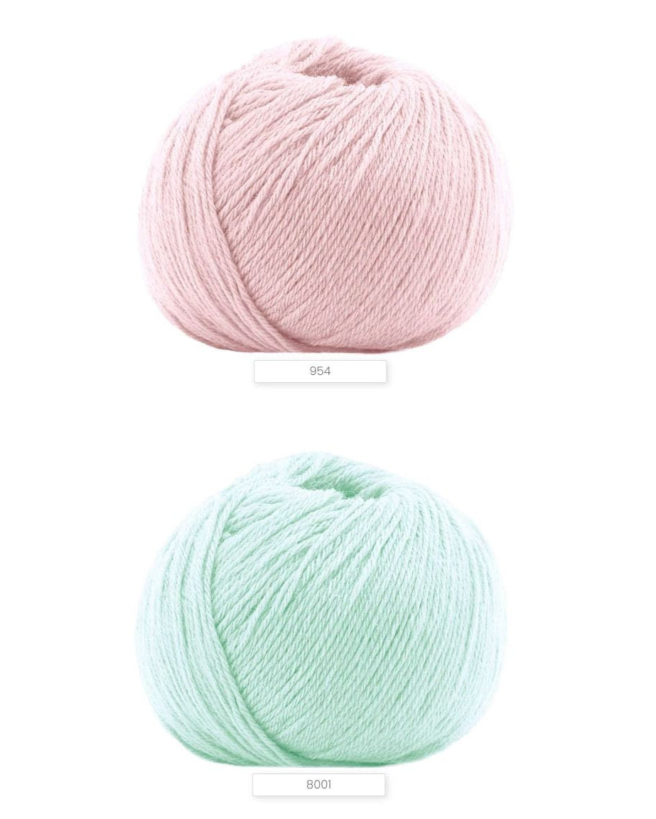 Lana Gatto Mignon 100 percent pure fine Merino wool 25g ball Italian fingering weight yarn from iDOKNiT