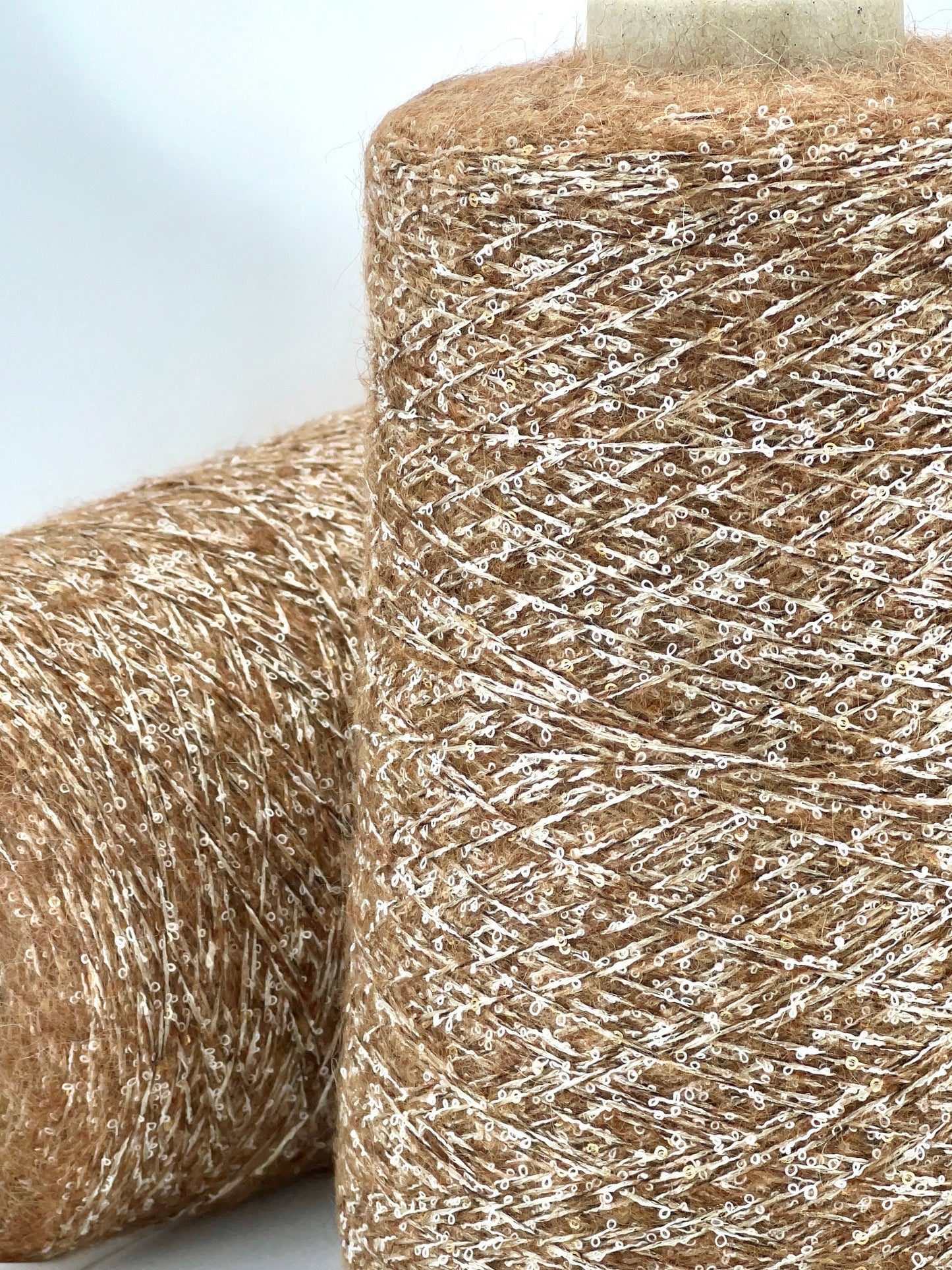 PAILLETTES Alpaca Cucinelli-Style Yarn, LIKECHOPIN, Premium Italian Yarn by MILLEFILI, Available in Balls or on Cone, Sport Weight 320m/100g