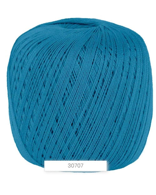Lana Gatto Cablé 5 mercerized Egyptian Mako cotton fingering weight yarn from iDOKNiT. Smooth, tightly spun premium Italian fiber with a subtle sheen for luxury knitting and crochet, 175m per 50g ball.