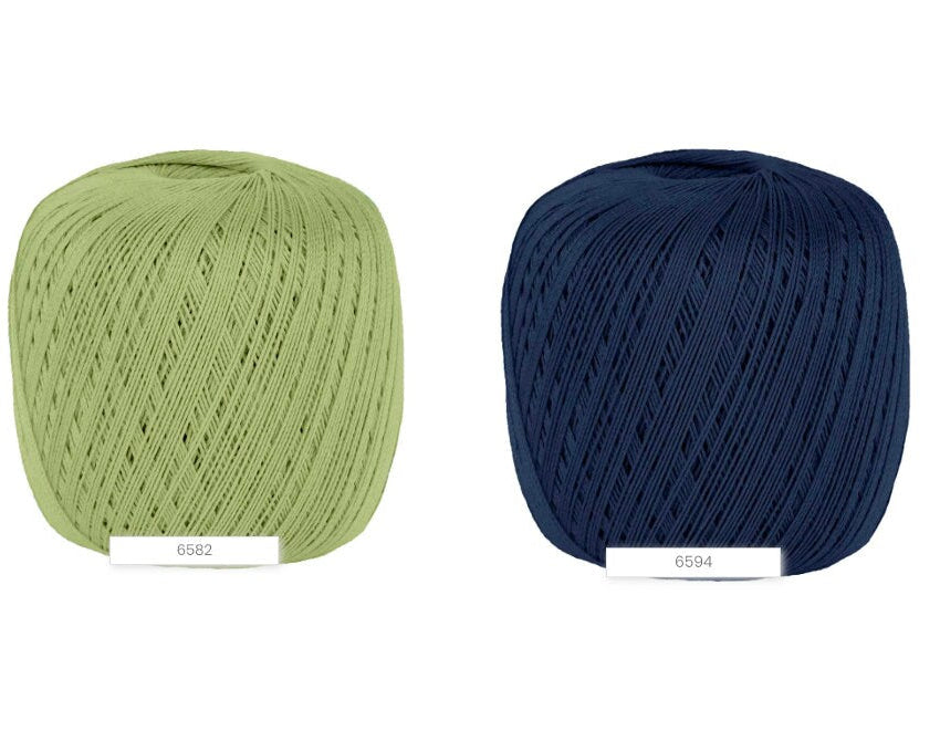 Lana Gatto Cablé 5 mercerized Egyptian Mako cotton fingering weight yarn from iDOKNiT. Smooth, tightly spun premium Italian fiber with a subtle sheen for luxury knitting and crochet, 175m per 50g ball.