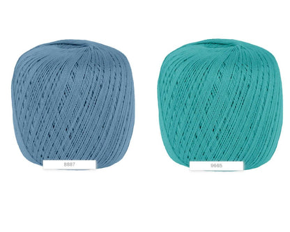 Lana Gatto Cablé 5 mercerized Egyptian Mako cotton fingering weight yarn from iDOKNiT. Smooth, tightly spun premium Italian fiber with a subtle sheen for luxury knitting and crochet, 175m per 50g ball.