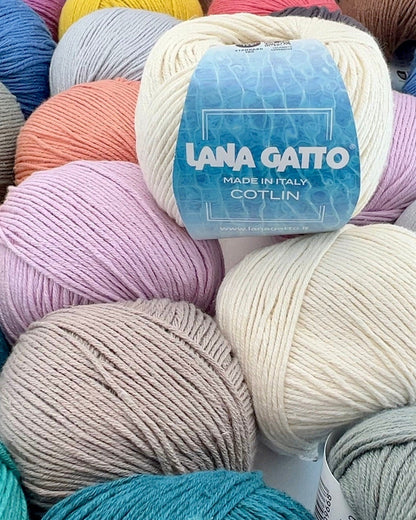 Lana Gatto COTLIN cotton linen yarn made in Italy