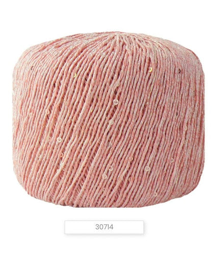 Lana Gatto IBIZA lurex cotton paillettes yarn with elegant sparkle
Italian fingering yarn IBIZA with micro sequins and metallic accents
Lana Gatto IBIZA summer yarn showing light-catching shimmer and texture
Lurex cotton paillettes yarn for beachwear summer tops and shawls
Luxury Italian IBIZA yarn for statement accessories and warm-weather knitwear