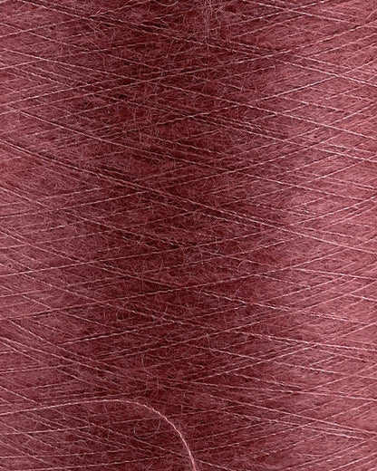 SESIA VIVIENNE Super Kid Mohair Silk yarn cone with luxurious halo texture, Italian fingering weight yarn
