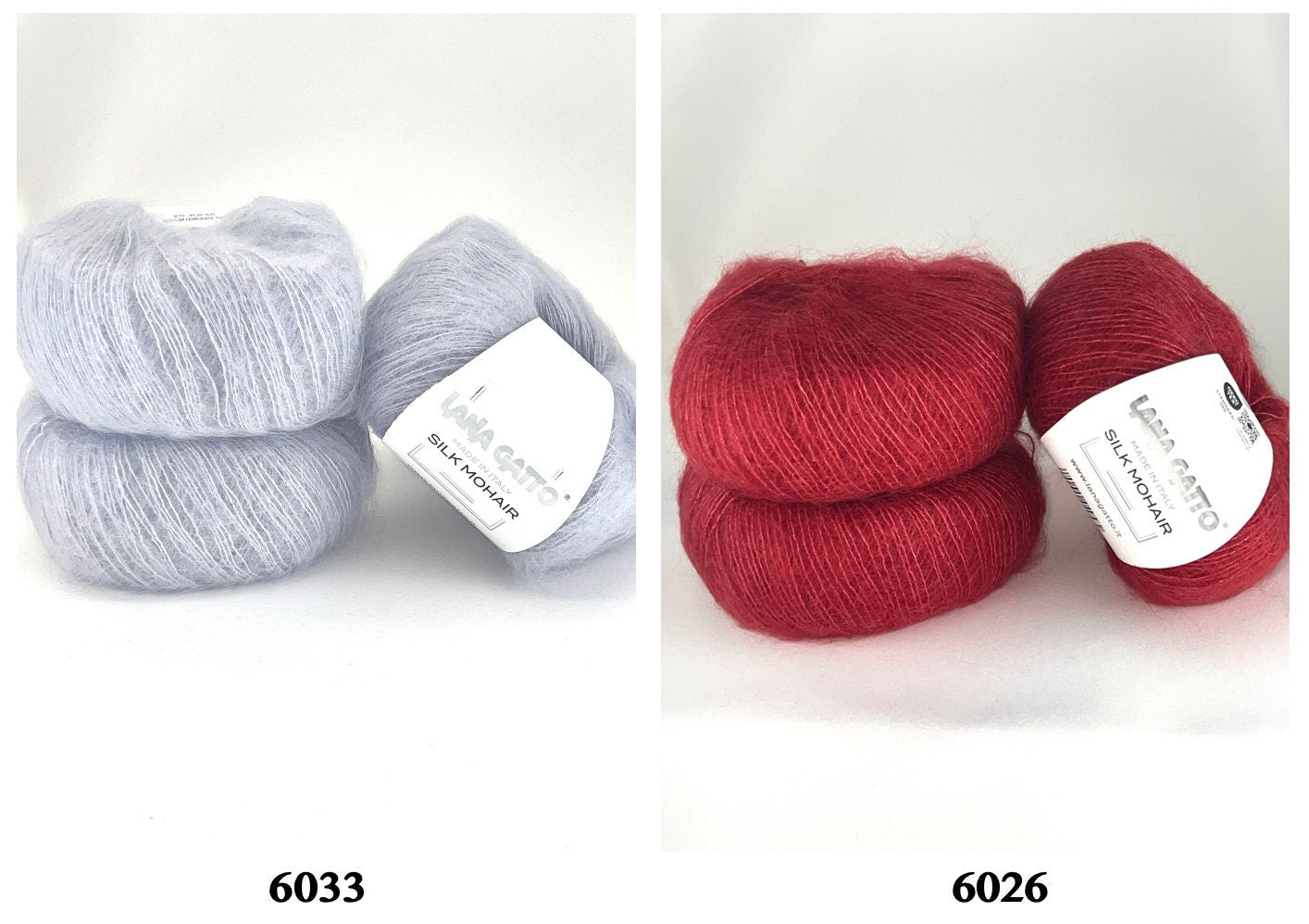 Lana Gatto Silk Mohair in natural light showcasing sheen and halo