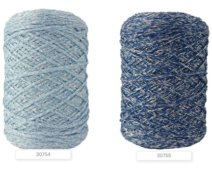 Luxury Italian designer yarn collection for iDOKNiT, featuring premium natural fibers on cones for professional hand-knit and machine-knitting projects.