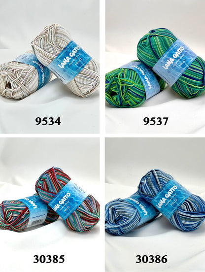 Lana Gatto MILO 100% cotton yarn ball made in Italy