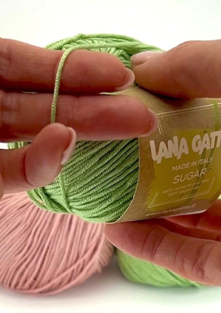 Luxury Lana Gatto SUGAR Italian sugar cane viscose yarn for breathable summer tops dresses shawls lightweight sweaters and elegant warm-weather knitwear