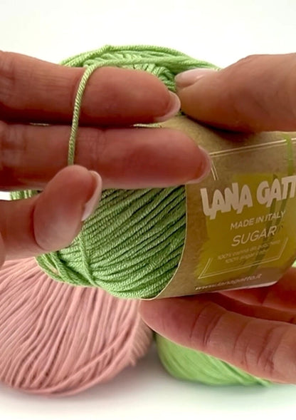 Luxury Lana Gatto SUGAR Italian sugar cane viscose yarn for breathable summer tops dresses shawls lightweight sweaters and elegant warm-weather knitwear
