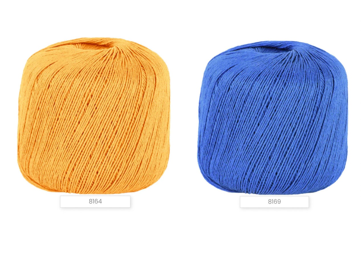 FRESH 100% Linen flax yarn by Lana Gatto, Italy – premium sport-weight summer yarn shown in a vibrant palette of colors. Ideal for breathable summer tops, elegant lightweight cardigans, and luxury knitting. Made in Tollegno, Italy. Available at iDOKNiT.com.