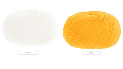 Lana Gatto Nuovo Jaipur 100% Egyptian Mako cotton worsted weight yarn from iDOKNiT. Smooth, premium Italian-spun fiber for luxury hand and machine knitting, 100m per 50g ball.